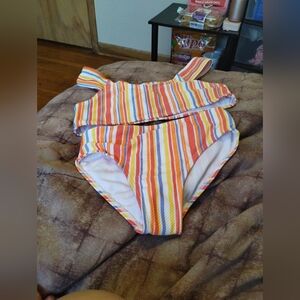 Wonder Nation Colorful Striped Kids Bikini